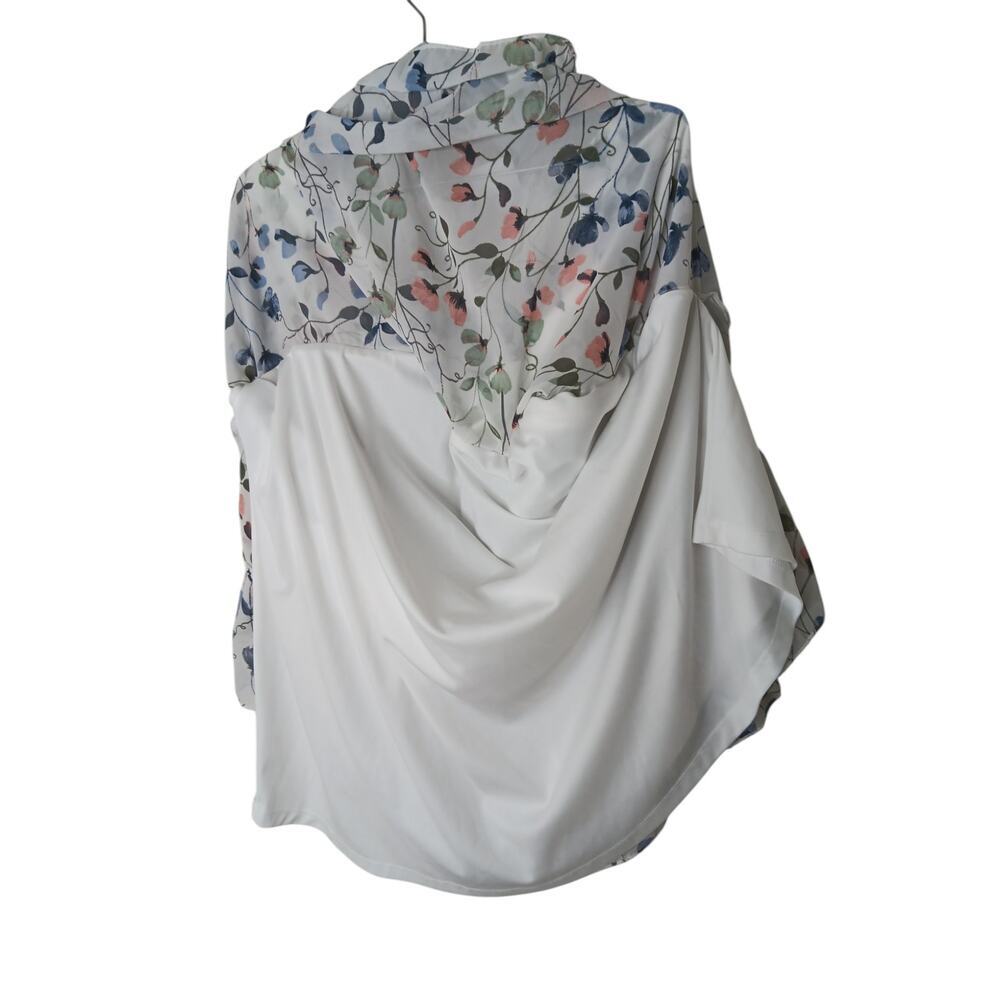 Junarose Women’s Dress 14 Floral Ruffle Hem Short Sleeve Above Knee Boho Spring - Picture 9 of 15
